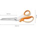 Fiskars Softgrip Nożyczki zig-zag ząbkowane 24,2cm 1070024