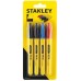 Stanley STHT81391-0 Marker fine tip 4szt (2x czary, 1x niebieski, 1x czerwony)